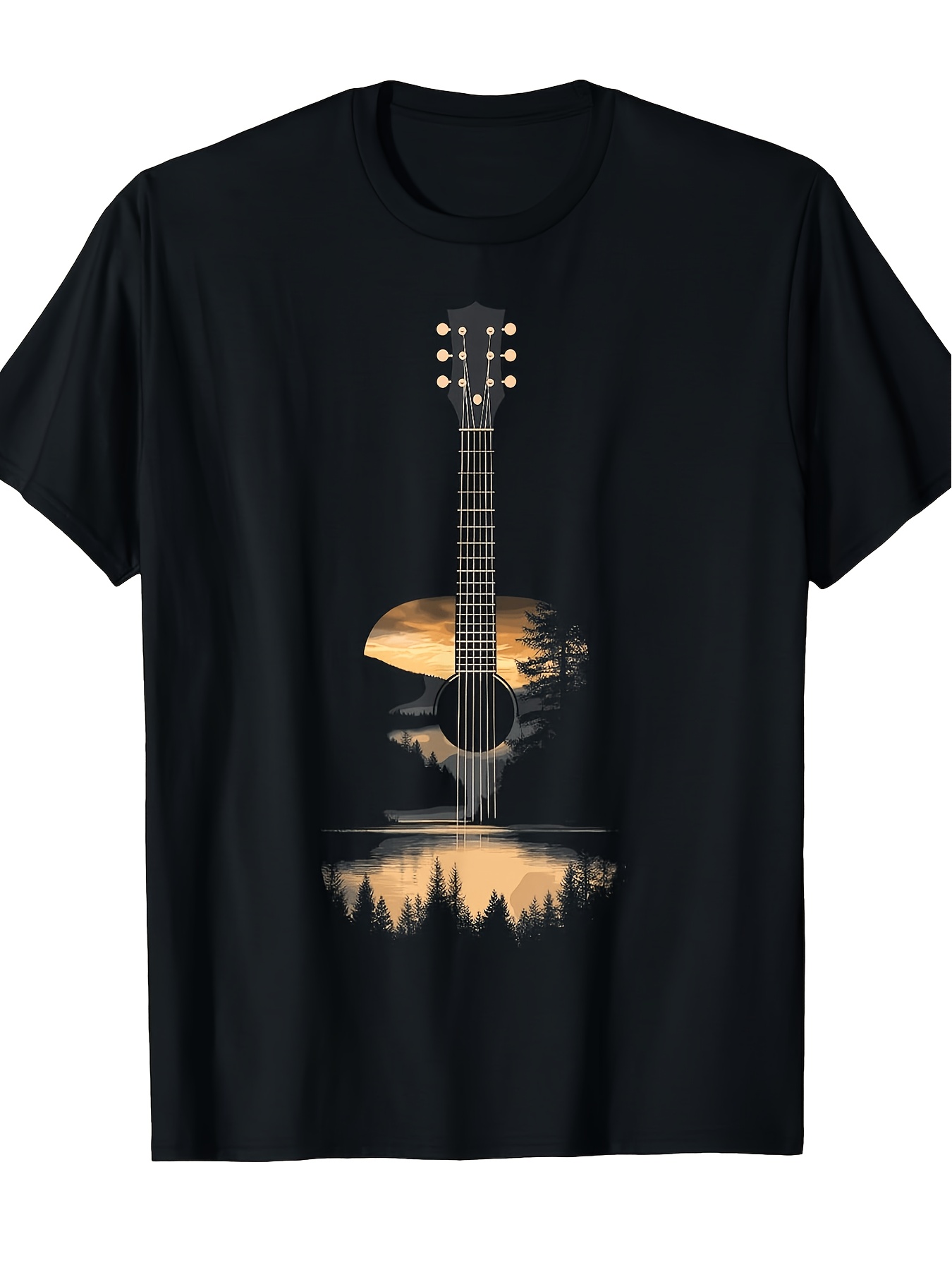 Musical Instrument Poster - Camiseta Vintage Masculina com Estampa de