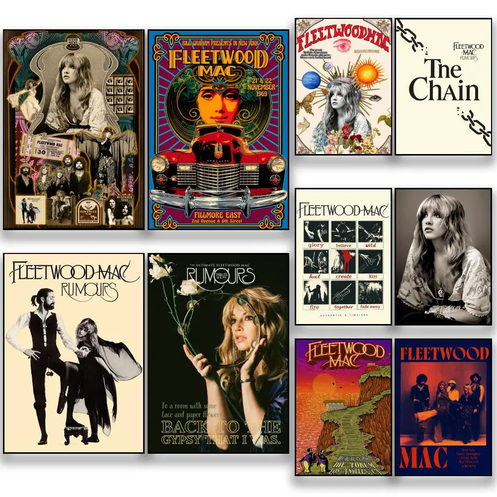 Musical Instrument Poster - Pôster de rock clássico da banda