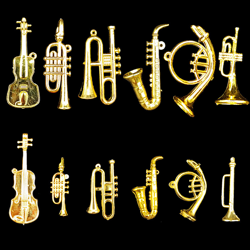 Musical Instrument Trumpet - 5/10/20PCS Instrumentos Musicais Miniatura Dourados Sortidos