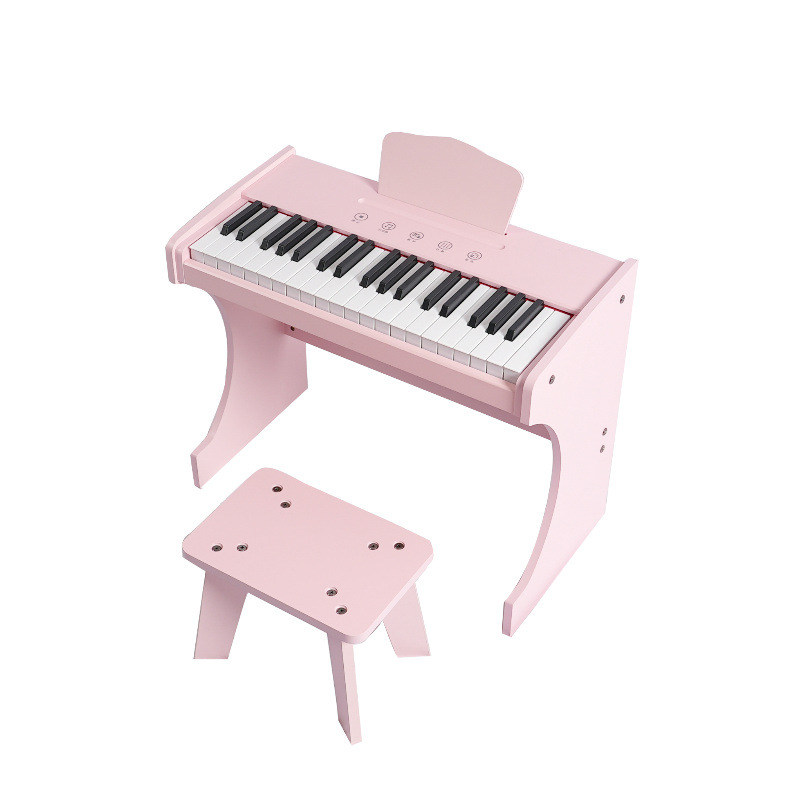 Musical Instrument No Touch - Piano eletrónico de madeira para crianças,