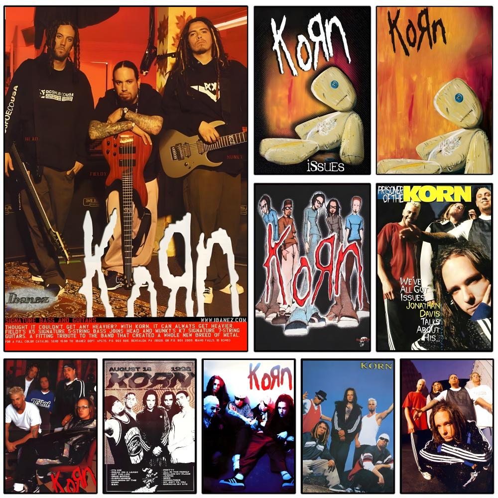Musical Instrument Poster - Pôster da Banda de Rock KKK-Korn,