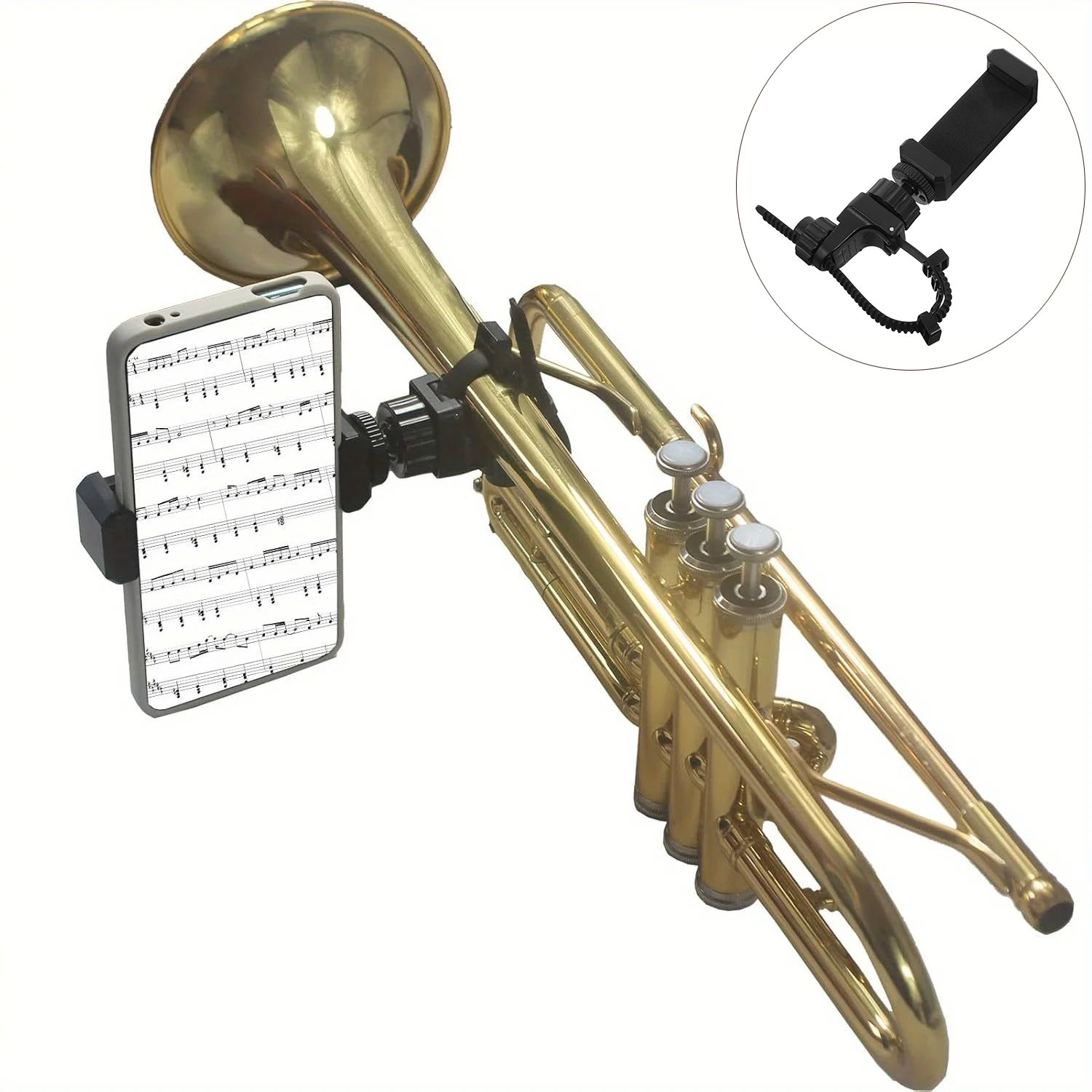 Musical Instrument Trumpet - Suporte de Telefone com Clipe de