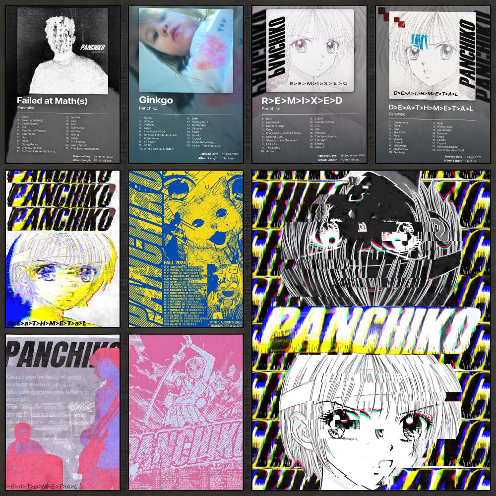Musical Instrument Poster - Pôster Band Panchiko Indie Rock DEATHMETAL,
