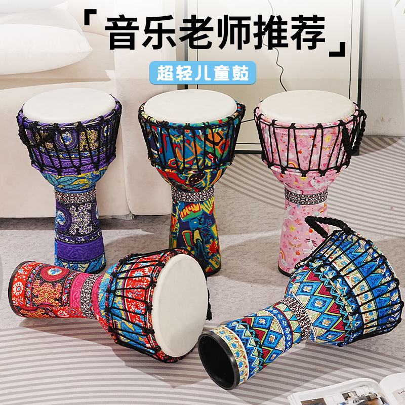 Musical Instrument With Hand - Tambor africano de PVC com pele