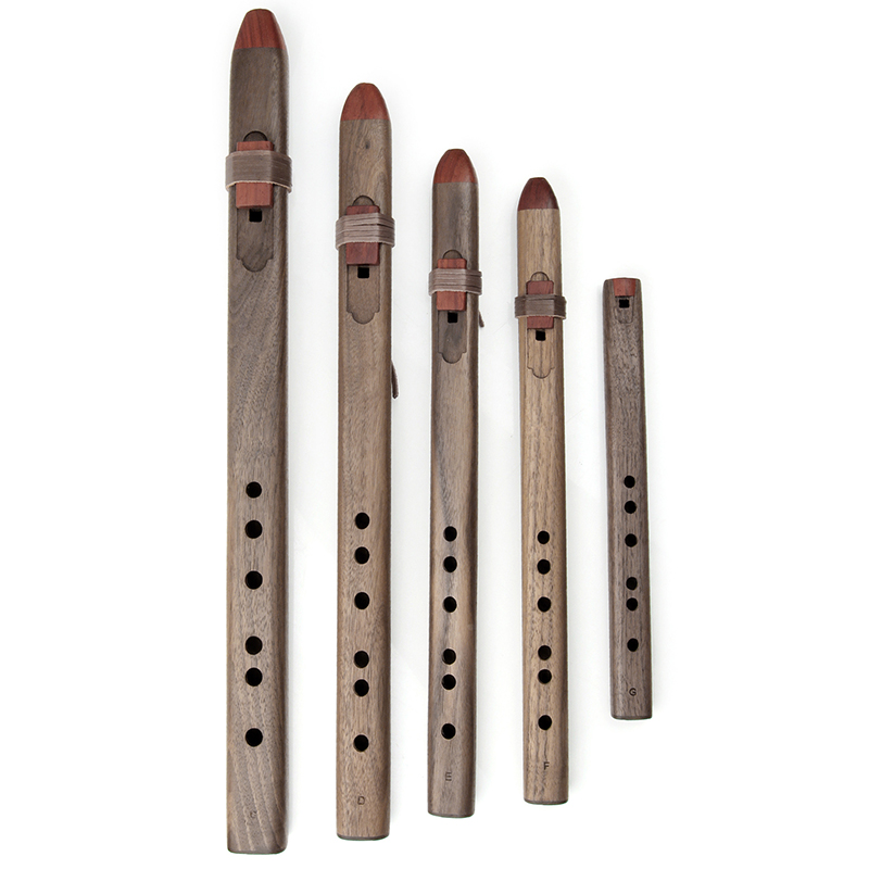Wooden Flute Native - Flauta de Madeira com 6 Furos,