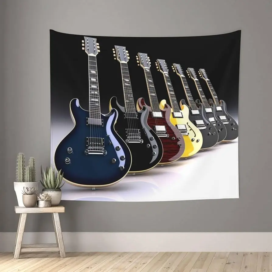 Tapeçaria de Guitarra, Instrum - Musical Instrument Poster avaliação e preço