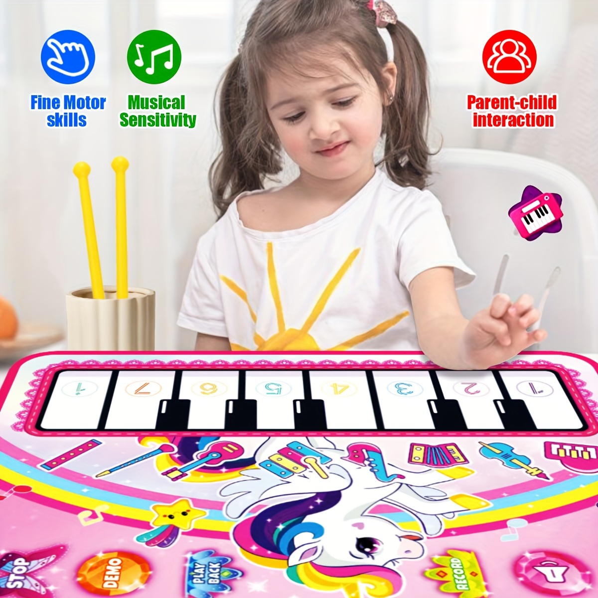 Tapete de jogo sensorial de mú - Musical Instrument No Touch avaliação e preço