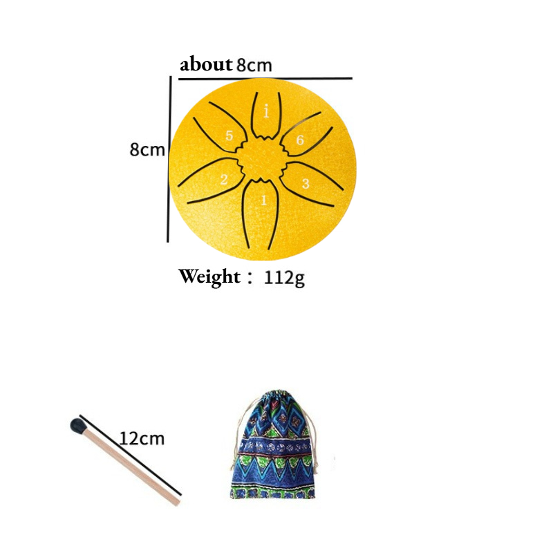 Tambor de Língua de Aço Portát - Musical Instrument With Hand avaliação e preço