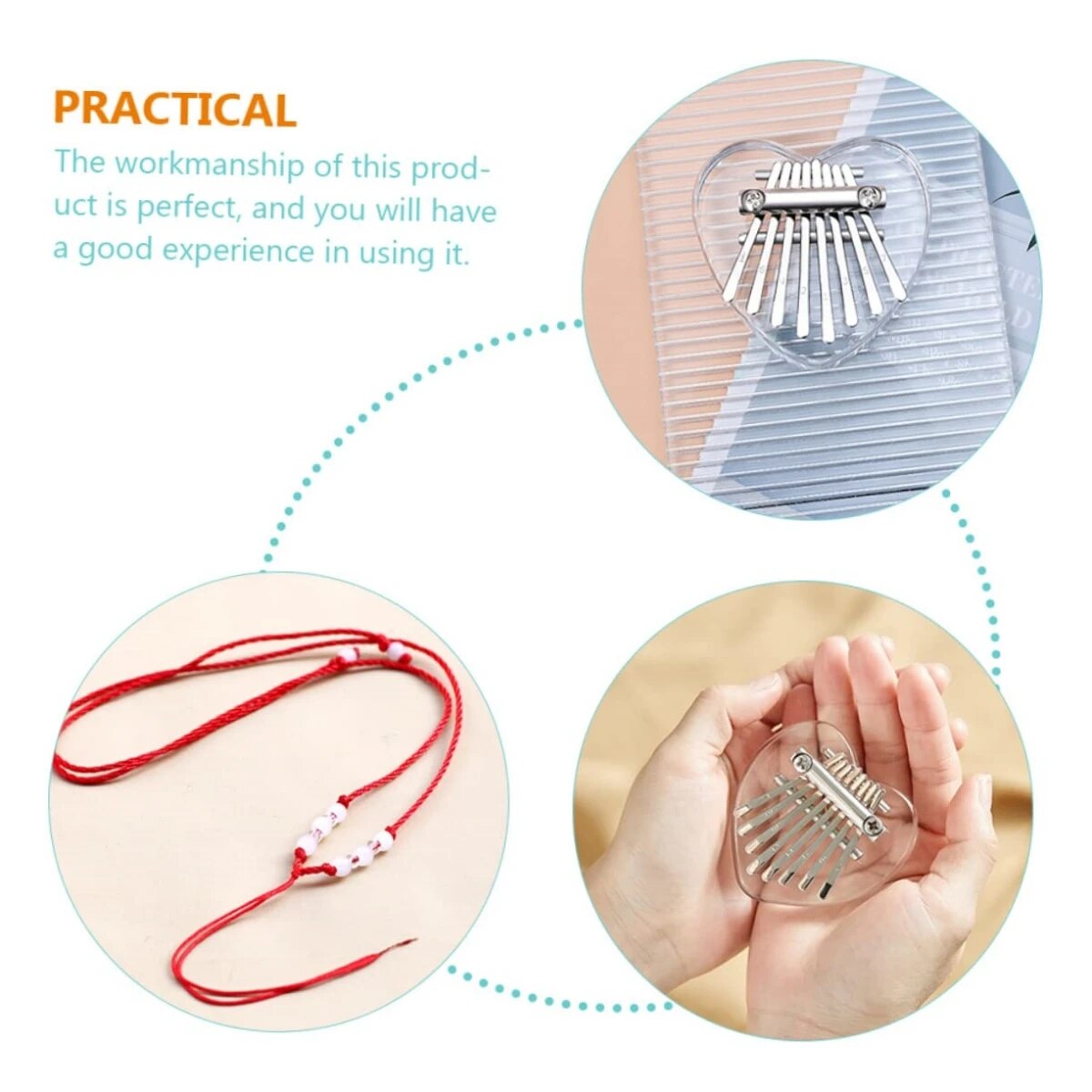Miwayer 8 teclas mini kalimba  - Musical Instrument Balalaika avaliação e preço