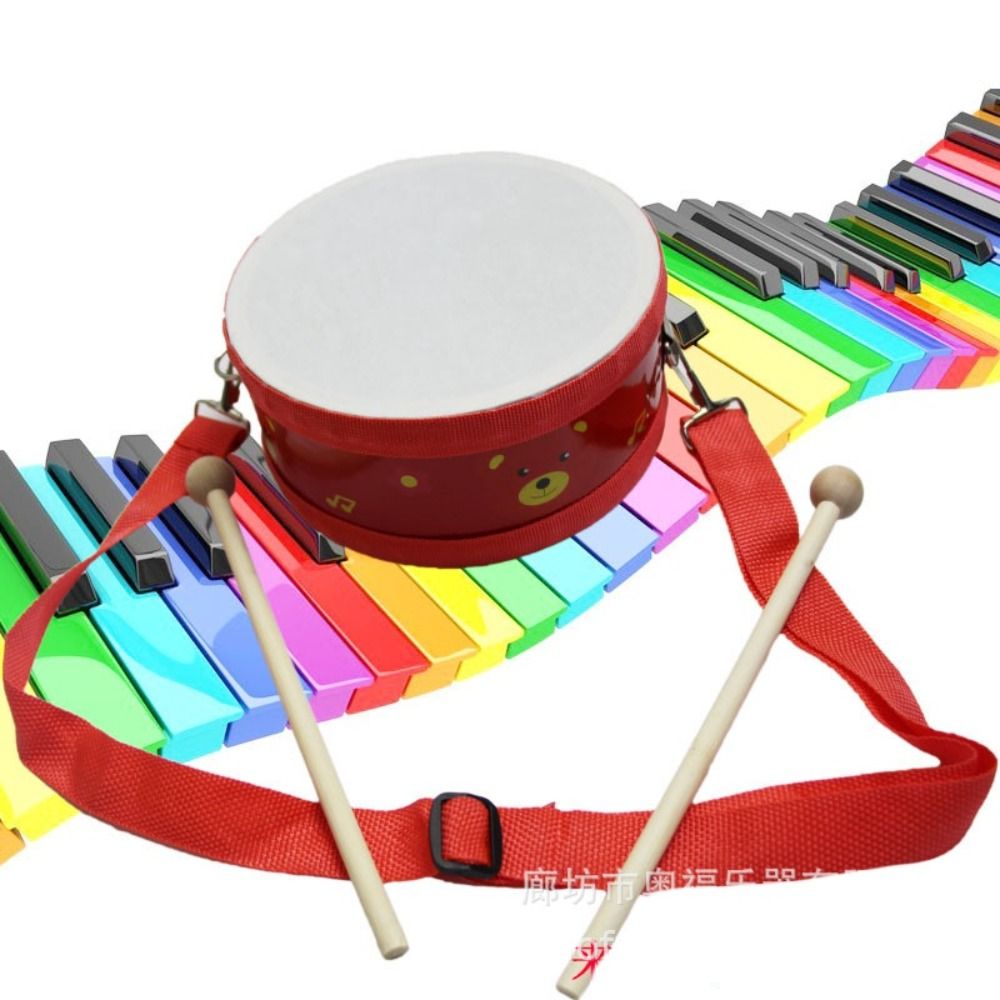 Tambor de madeira para criança - Musical Instrument With Hand avaliação e preço