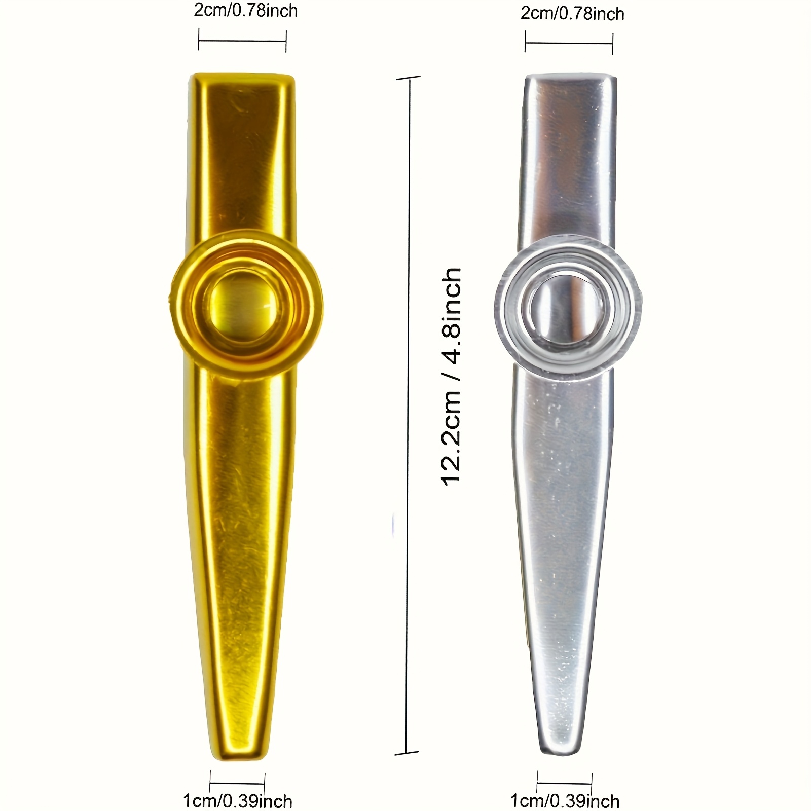 7 pçs metal kazoos design simp - Musical Instrument Gif avaliação e preço