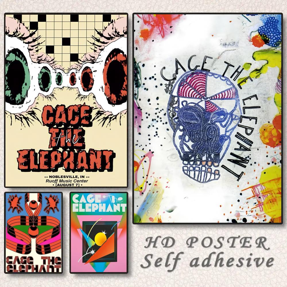 Pop Rock Band Cage The Elephan - Musical Instrument Poster avaliação e preço