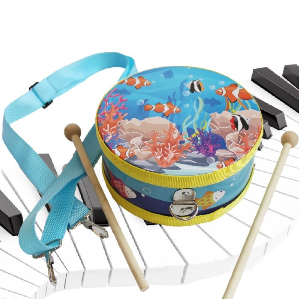Tambor Infantil de Madeira com - Musical Instrument With Hand avaliação e preço