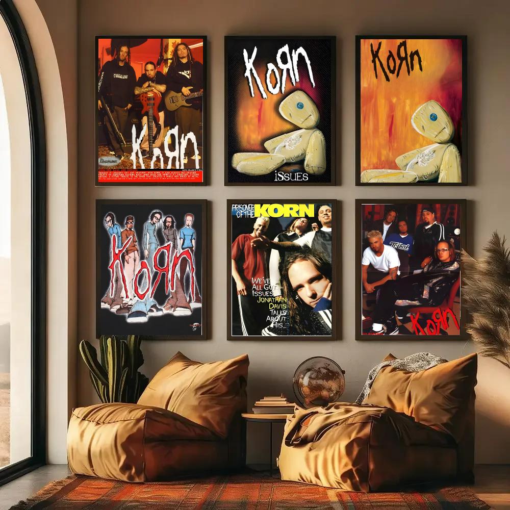 Pôster da Banda de Rock KKK-Ko - Musical Instrument Poster avaliação e preço