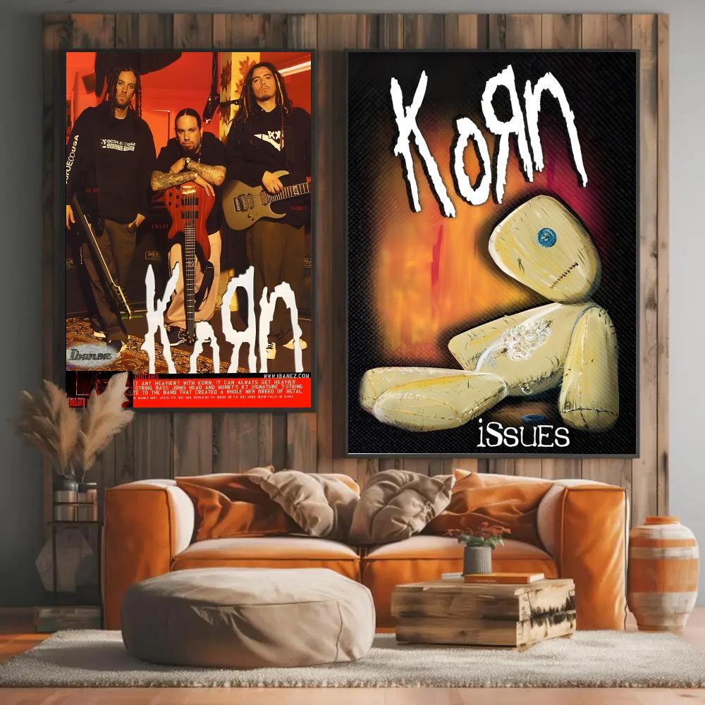 Pôster da Banda de Rock KKK-Ko - Musical Instrument Poster avaliação e preço
