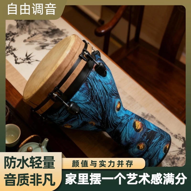 Novo tambor africano de 12 pol - Musical Instrument With Hand avaliação e preço
