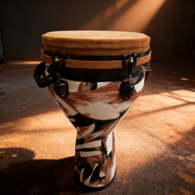 Novo tambor africano de 12 pol - Musical Instrument With Hand avaliação e preço
