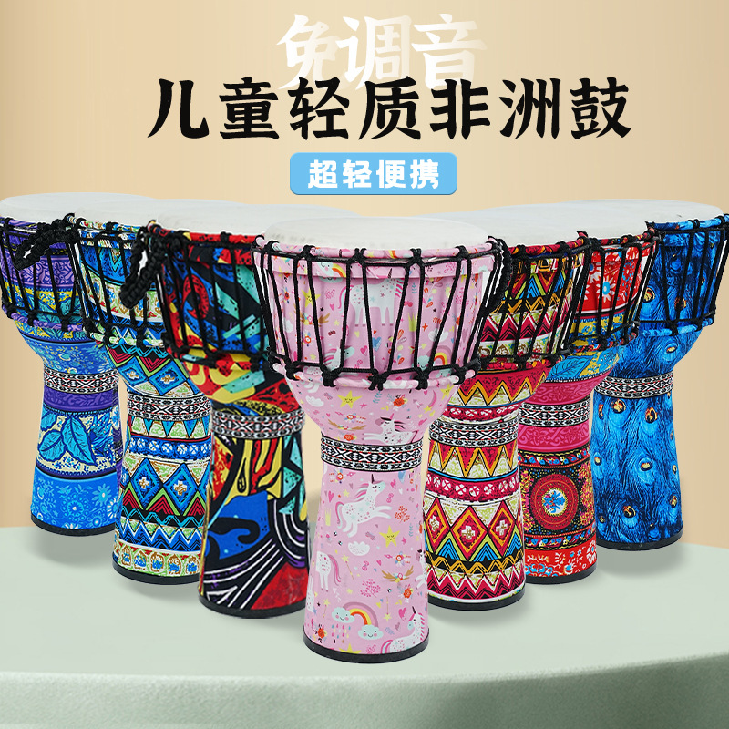 Tambor africano de PVC com pel - Musical Instrument With Hand avaliação e preço