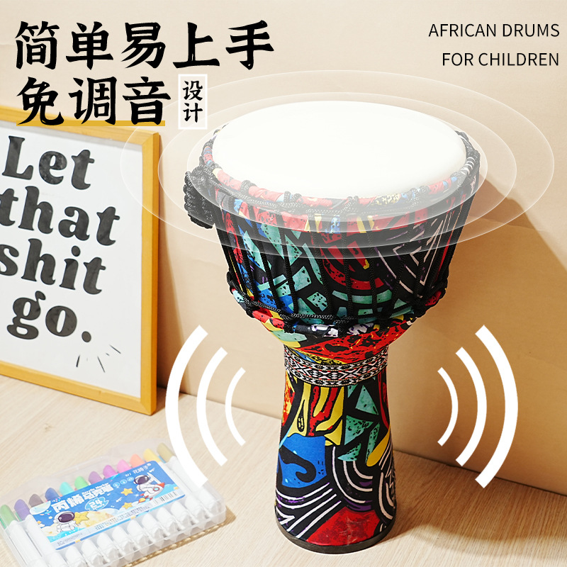 Tambor africano de PVC com pel - Musical Instrument With Hand avaliação e preço
