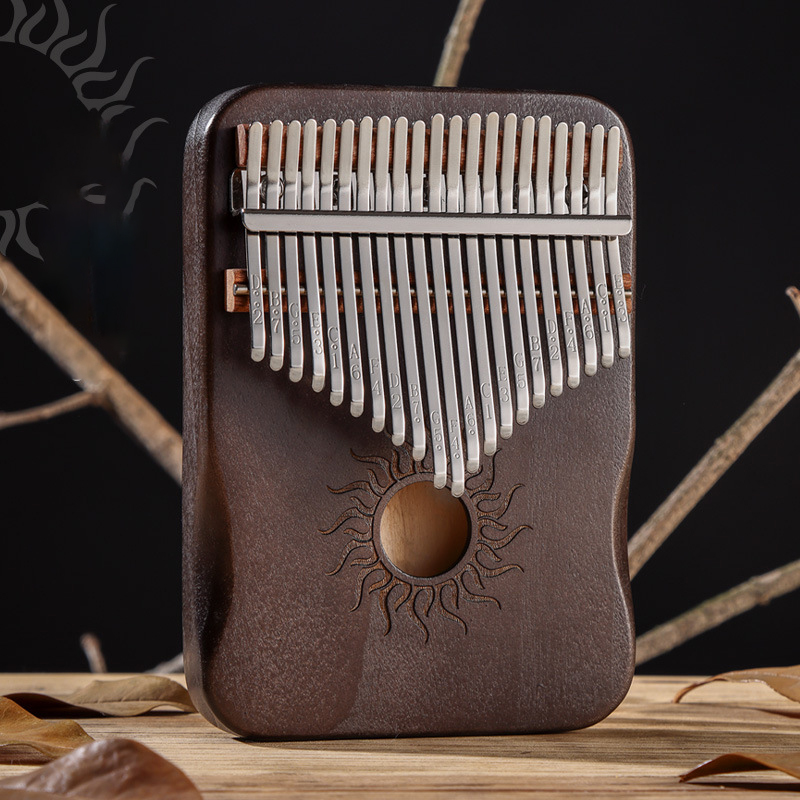 Hluru 17 teclas kalimba madeir - Musical Instrument Balalaika avaliação e preço