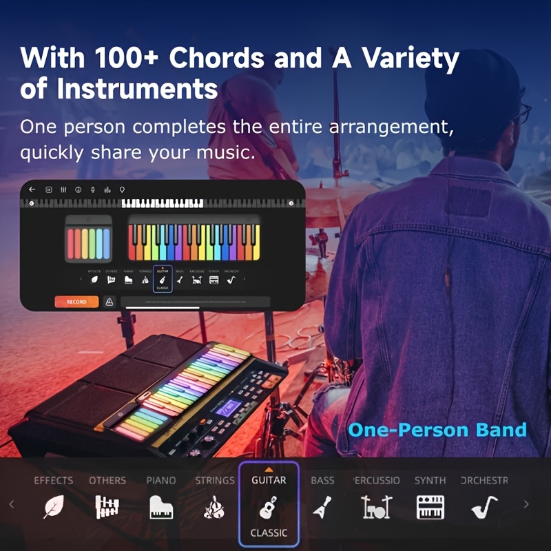 Piano Digital Inteligente Popu - Musical Instrument No Touch avaliação e preço